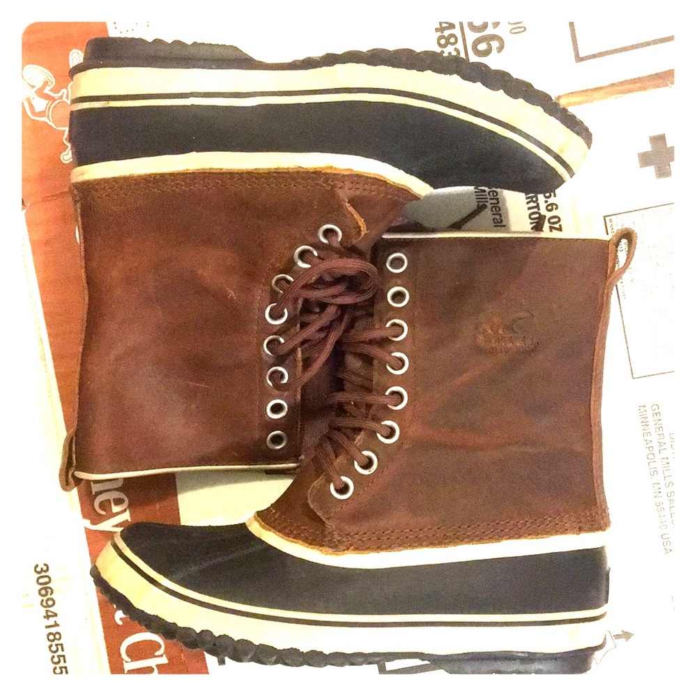 SOREL PREMIUM LEATHER CAPPUCCINO BOOTS nl1718-206